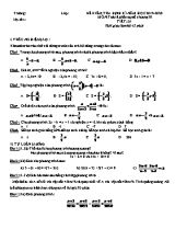 Đề kiểm tra định kì Chương III môn Đại số Khối 8 - Năm học 2019-2020 (Có đáp án)